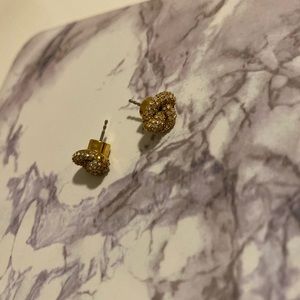 MICHAEL Kors gold and diamond knot stud earrings